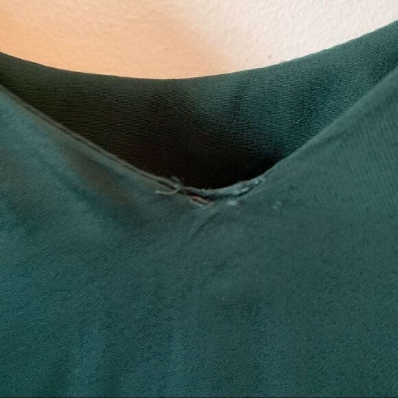 Carolina Belle Montreal Green Empire Waist Flowy Lined Sleeveless Maxi Dress - Picture 5 of 12